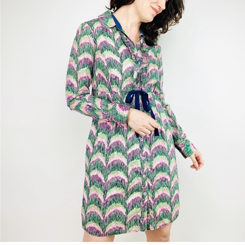 LILLY PULITZER Sabine Shirt Dress Multi Curves